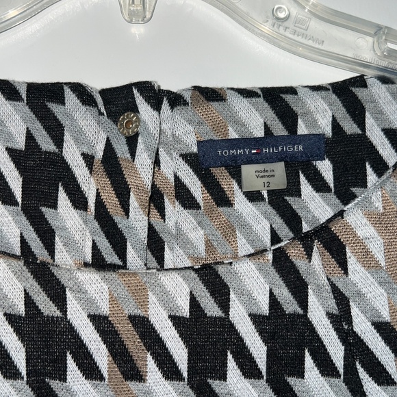 Tommy Hilfiger Houndstooth-Print A-Line Dress Size 12 - Picture 2 of 7